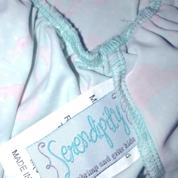 Serendipity By Shrimp & Grits Kids Size 5-6 Little Girls Flamingo Ruffle… - Picture 4 of 5